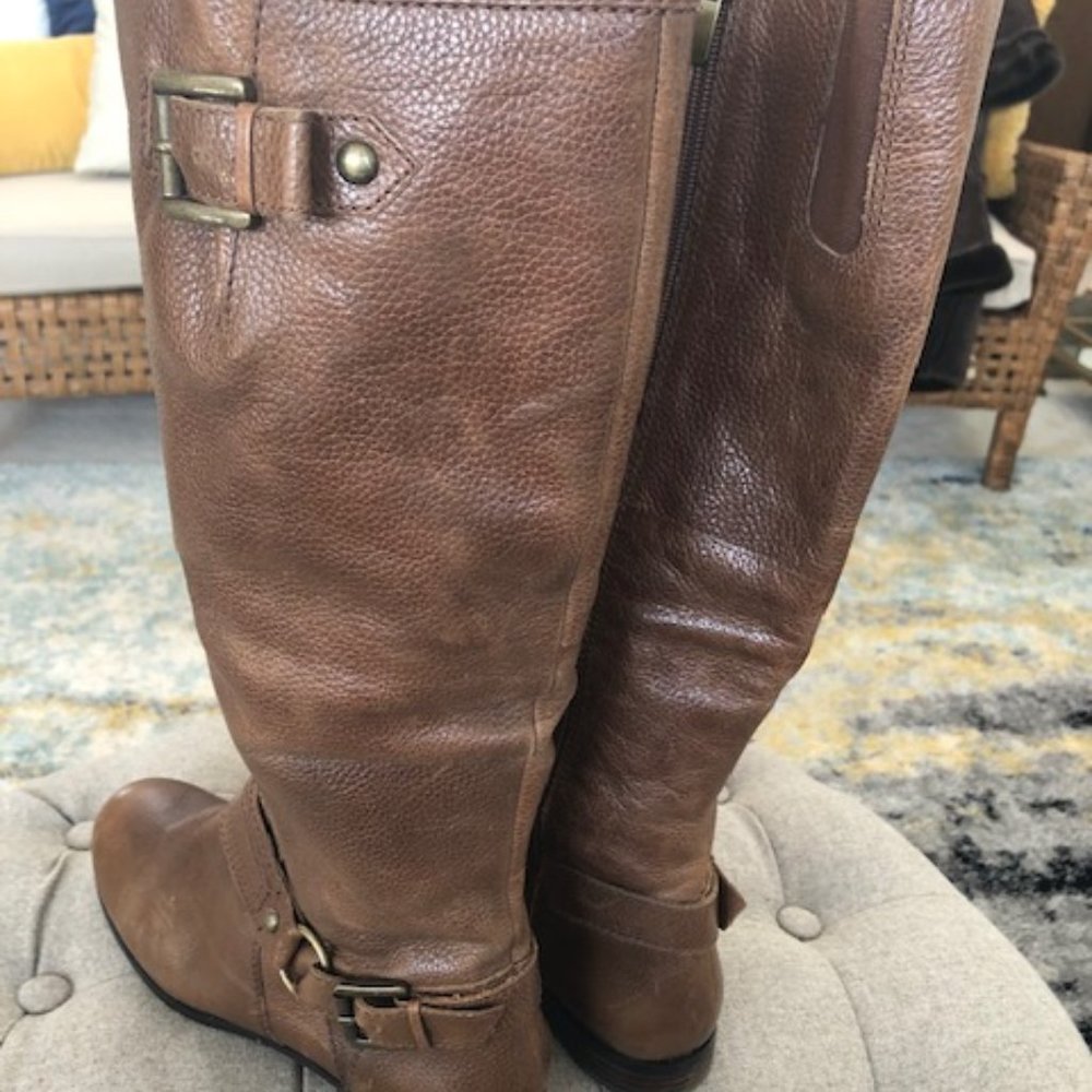 Enzo Leather Cognac Brown Boots